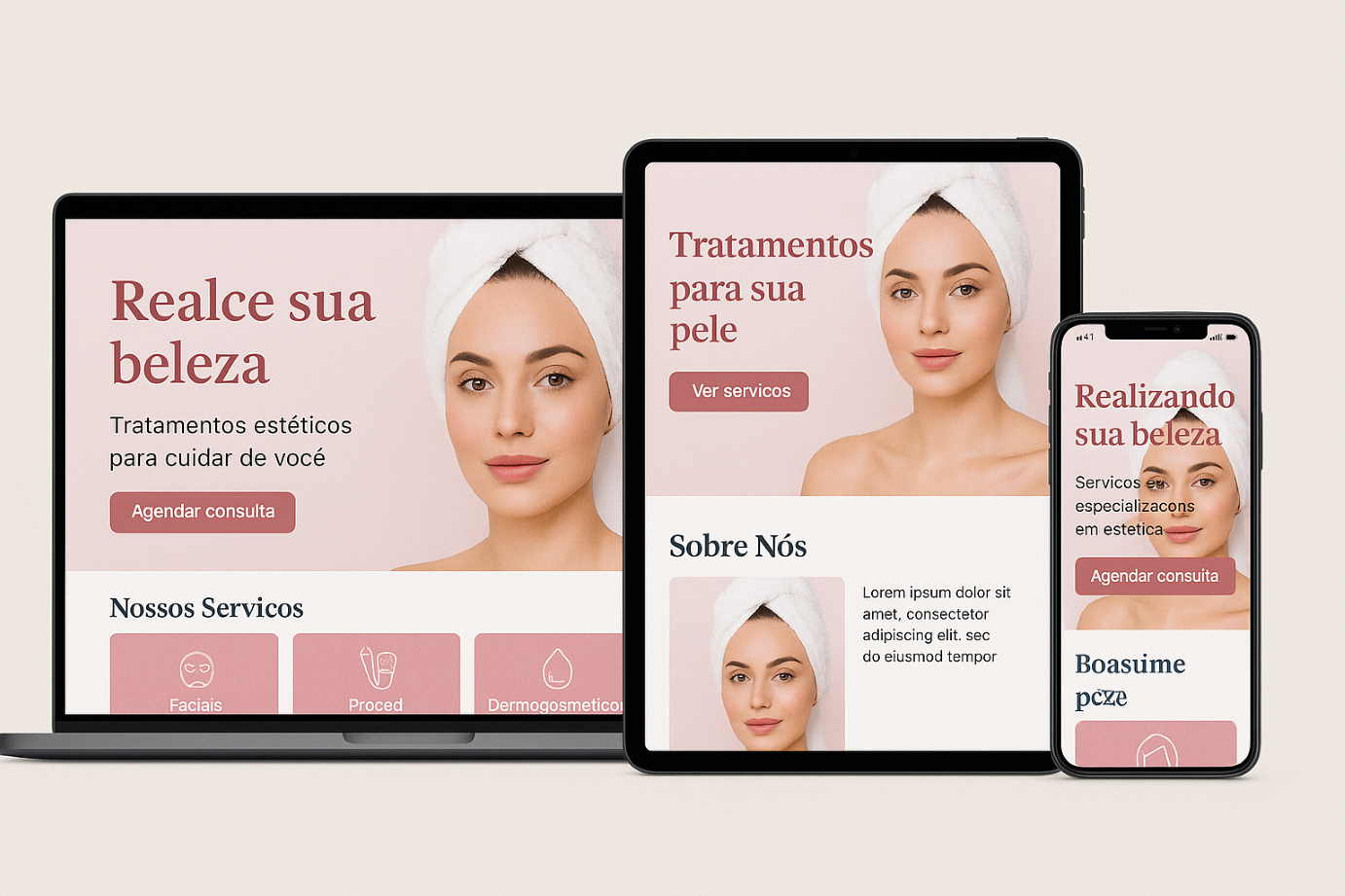 Landing Page Estética
