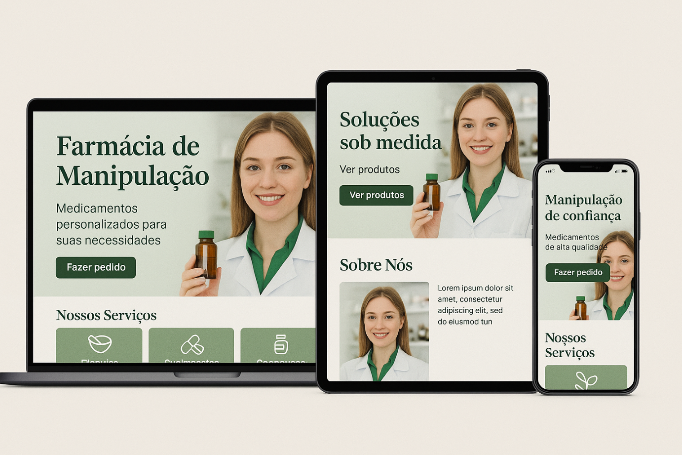 Landing Page Farmácia de Manipulação