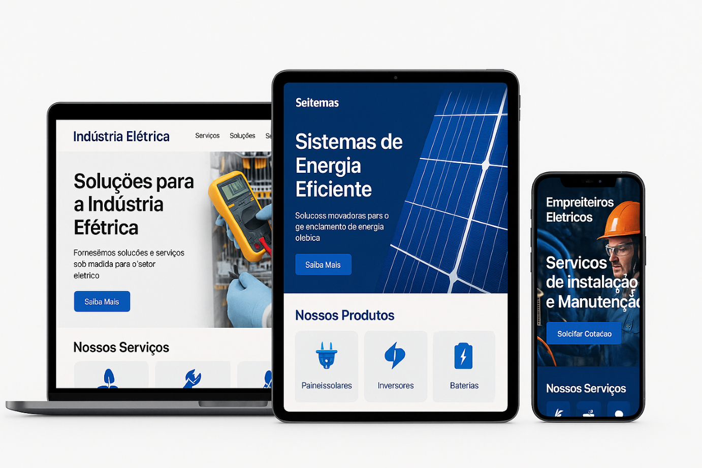 Landing Page Indústria